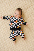 Lucky Panda Kids Jogger Set | Checker Blaze