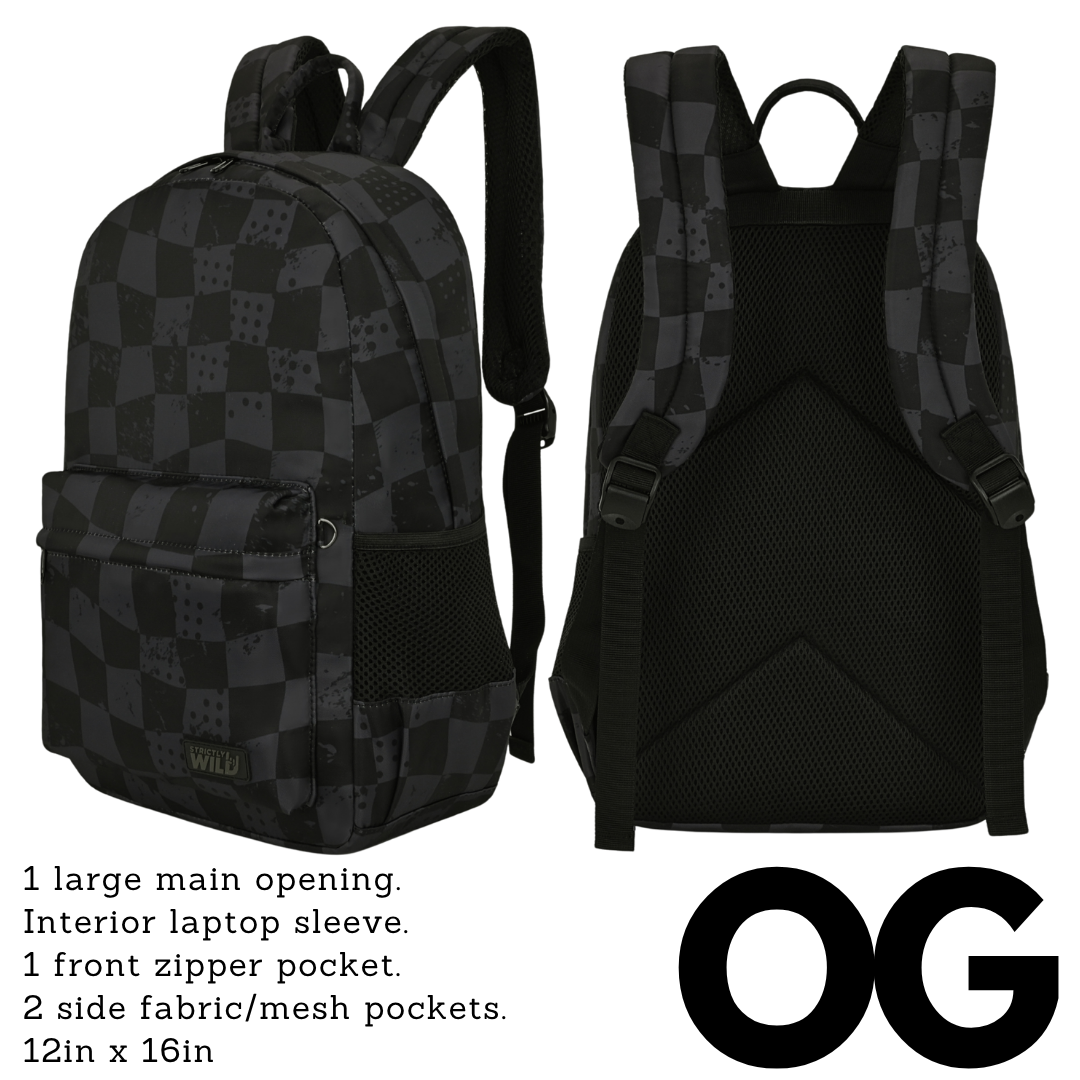 Strictly Wild Stealth Checker Backpacks