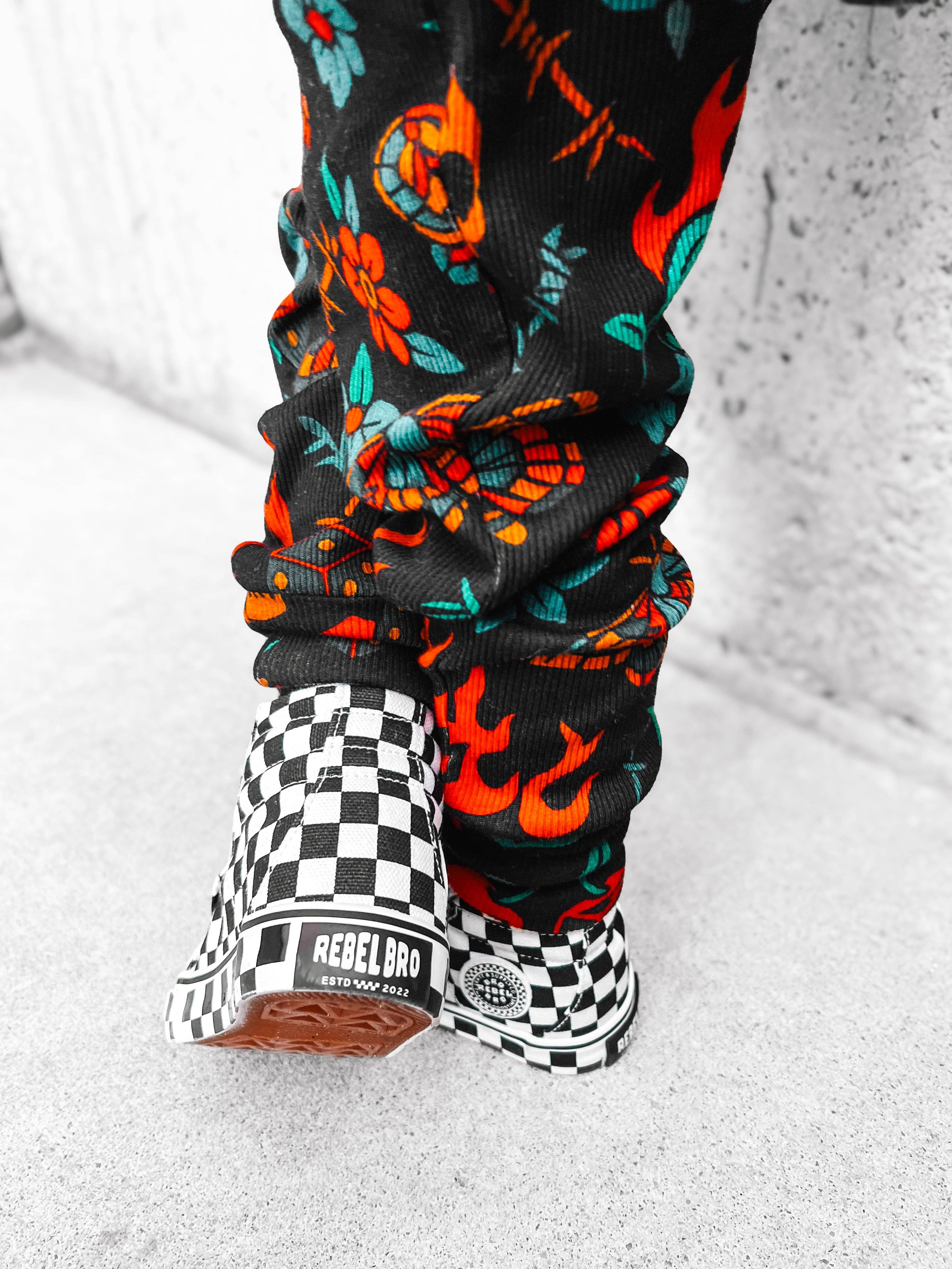 Rebel Bro SK8TR Hi-Top in Venice (Checkered)
