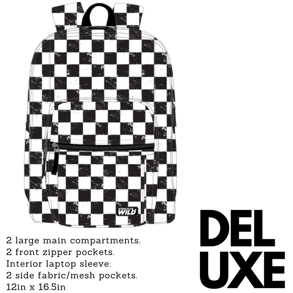 Strictly Wild Classic Checker Backpacks