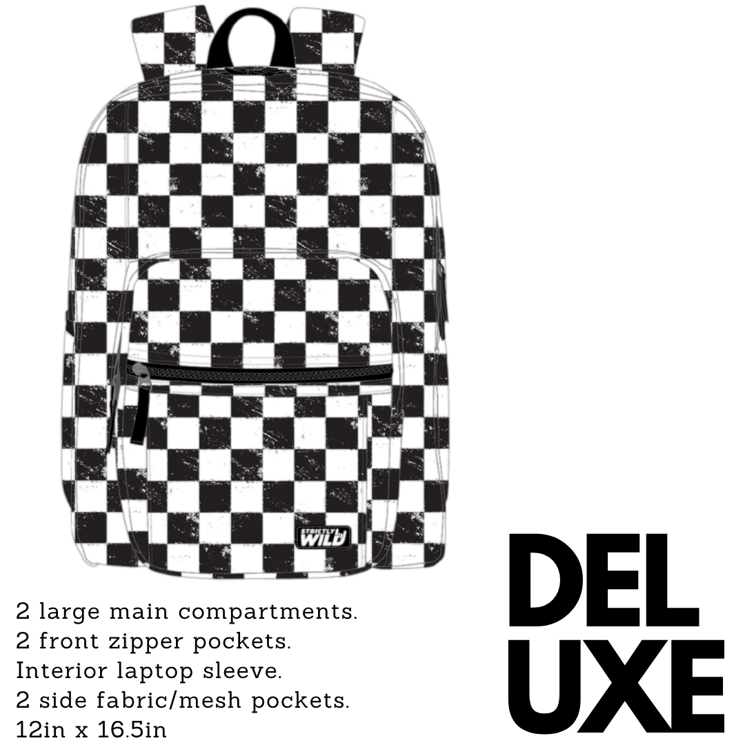 Strictly Wild Classic Checker Backpacks