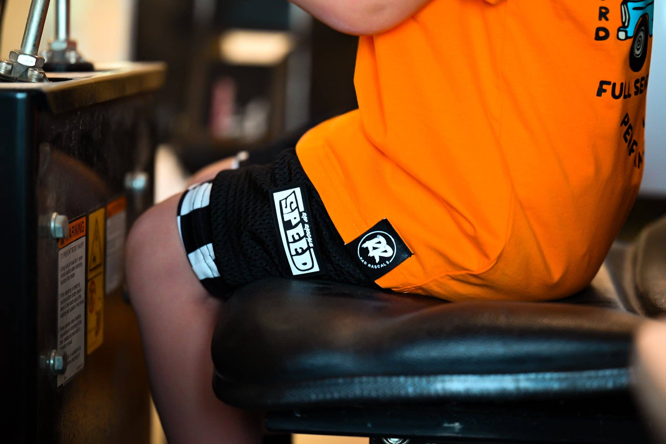 Rad Rascals Black Mesh Speed Shorts Checkered Liner