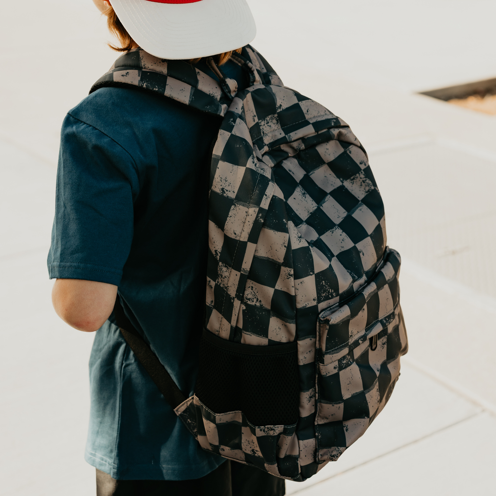 Grunge Grid Backpacks