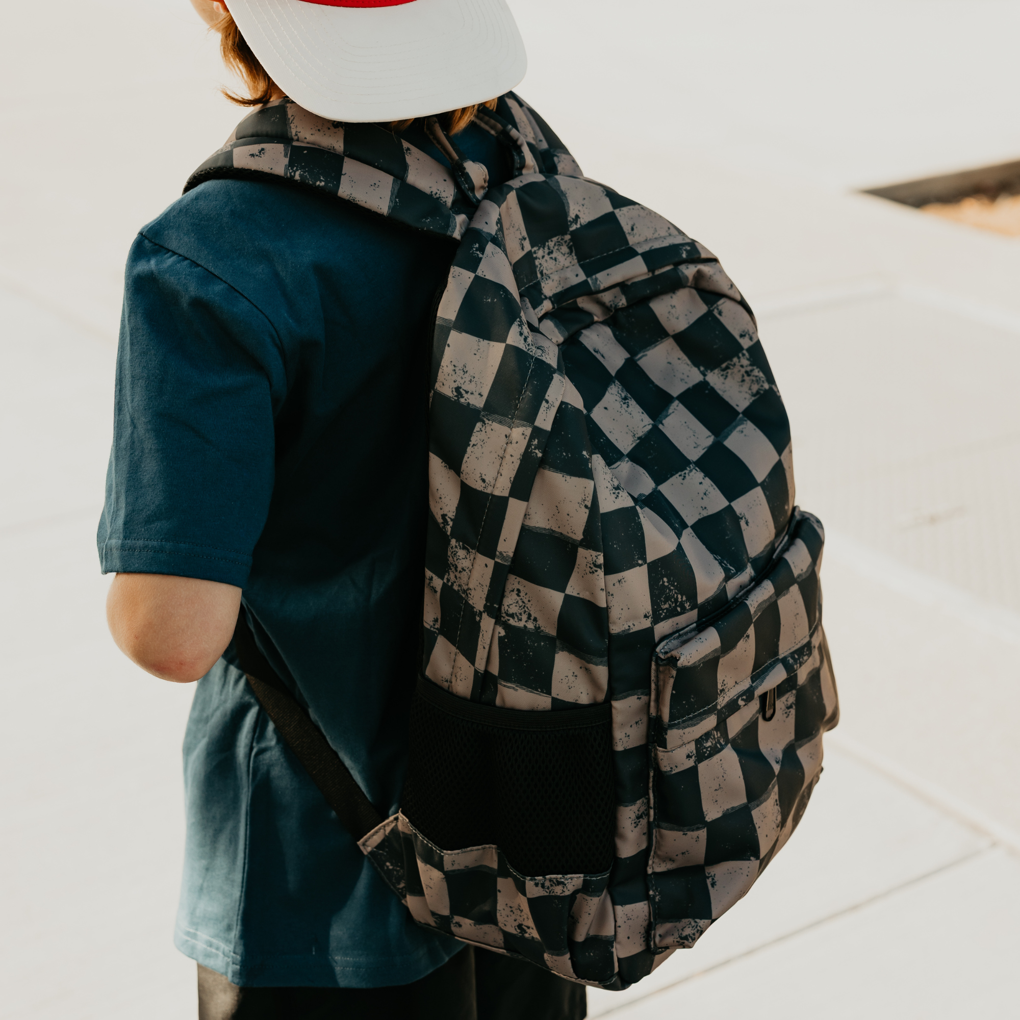 Grunge Grid Backpacks