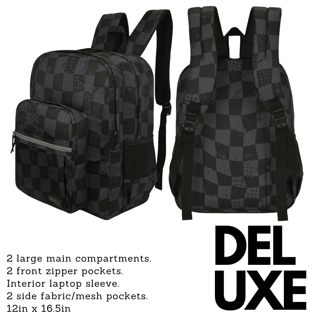 Strictly Wild Stealth Checker Backpacks