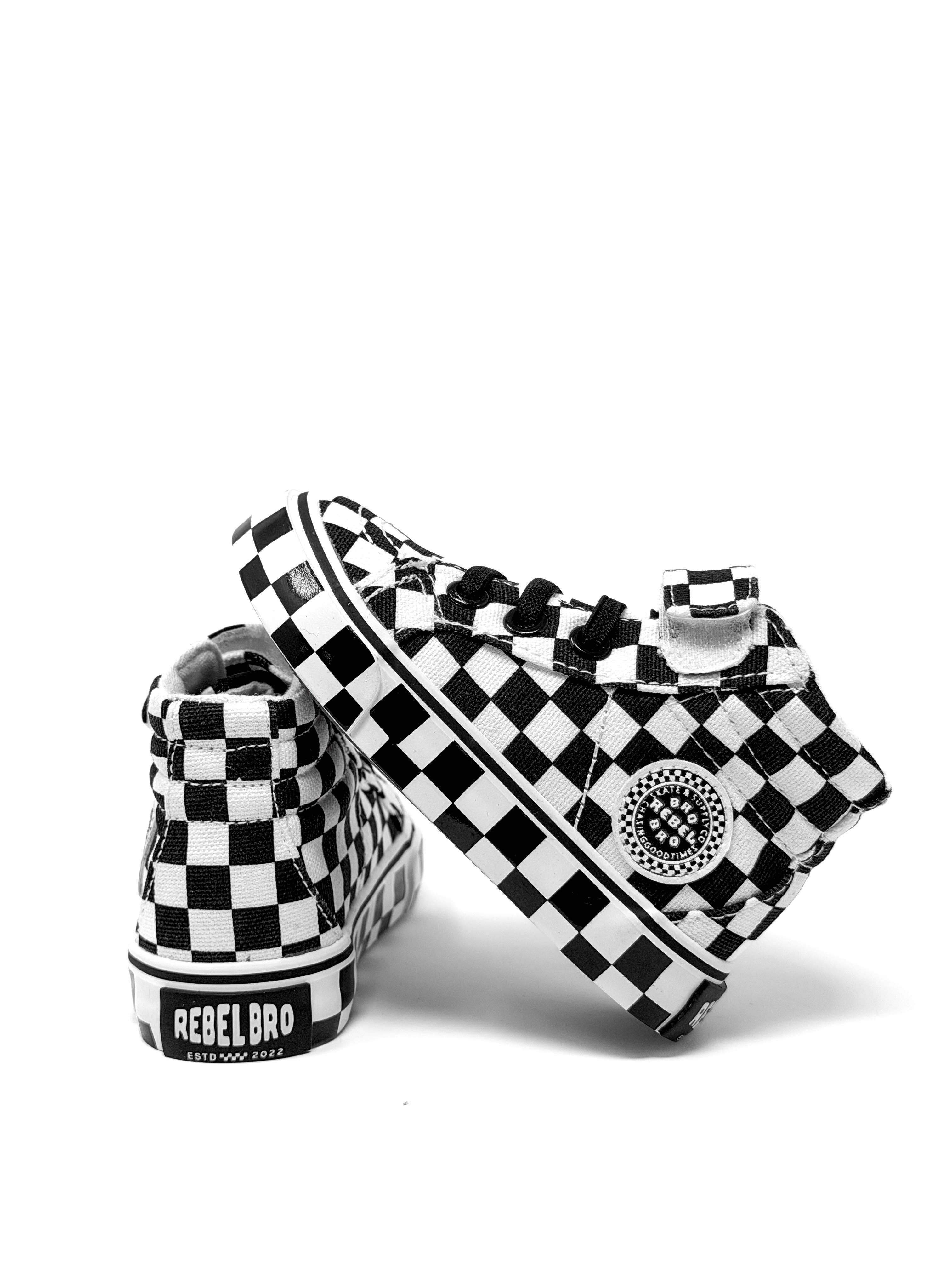 Rebel Bro SK8TR Hi-Top in Venice (Checkered)
