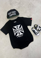 Little Trouble WCC Motorcycle Co Baby Romper