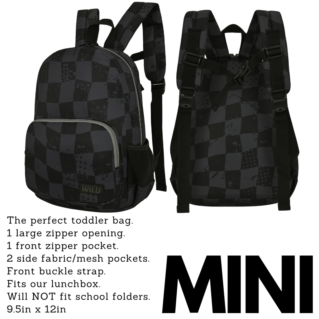 Strictly Wild Stealth Checker Backpacks
