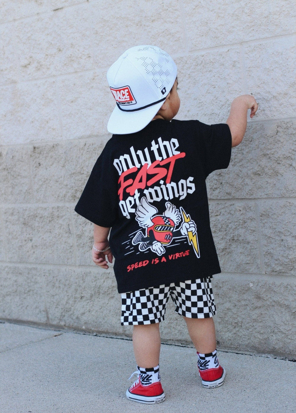 Little Trouble Everyday Classic Checker Cargo Shorts
