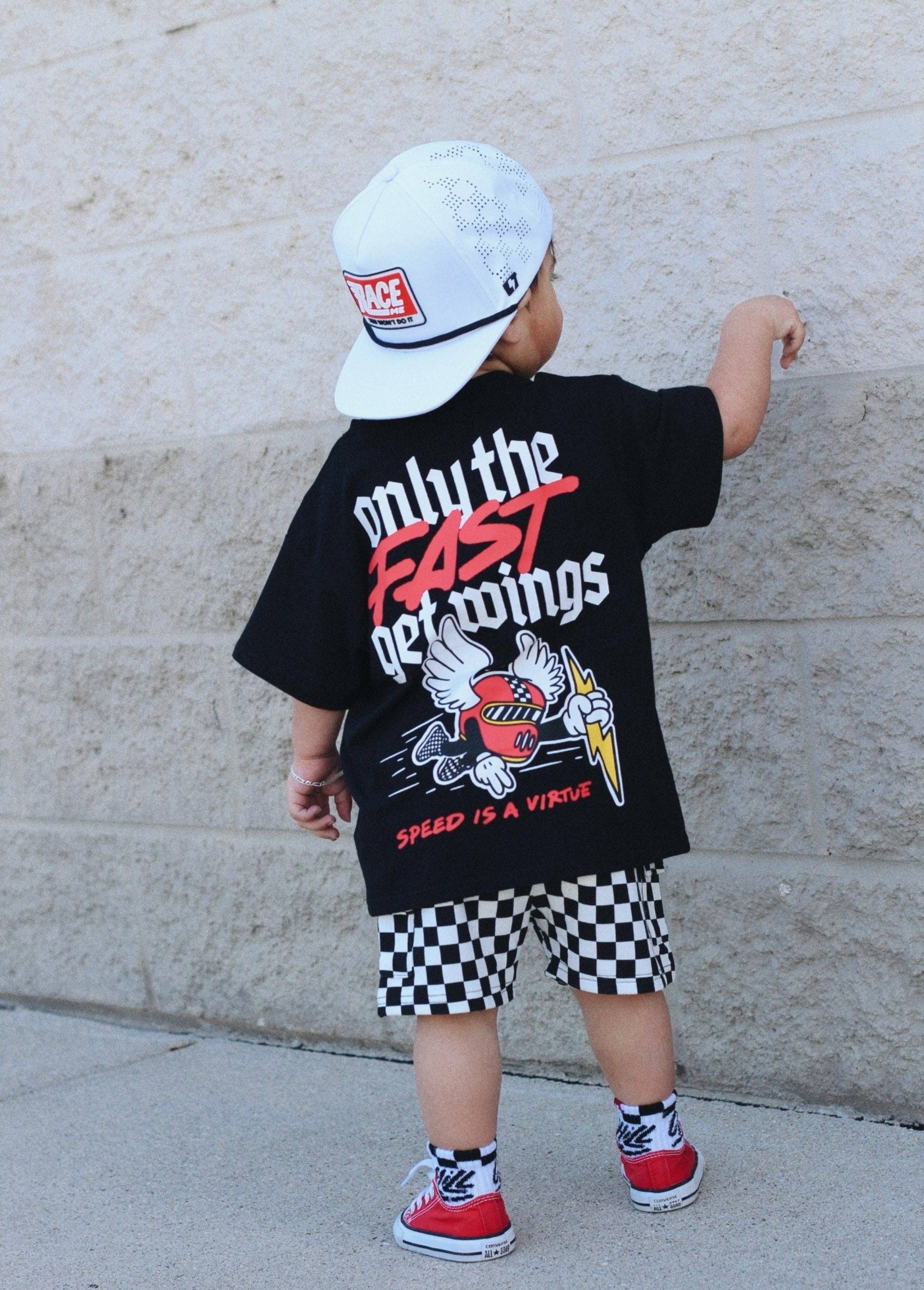 Little Trouble Everyday Classic Checker Cargo Shorts