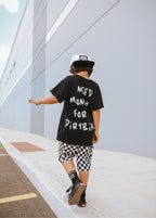 Little Trouble Classic Checkered Cargo Shorts