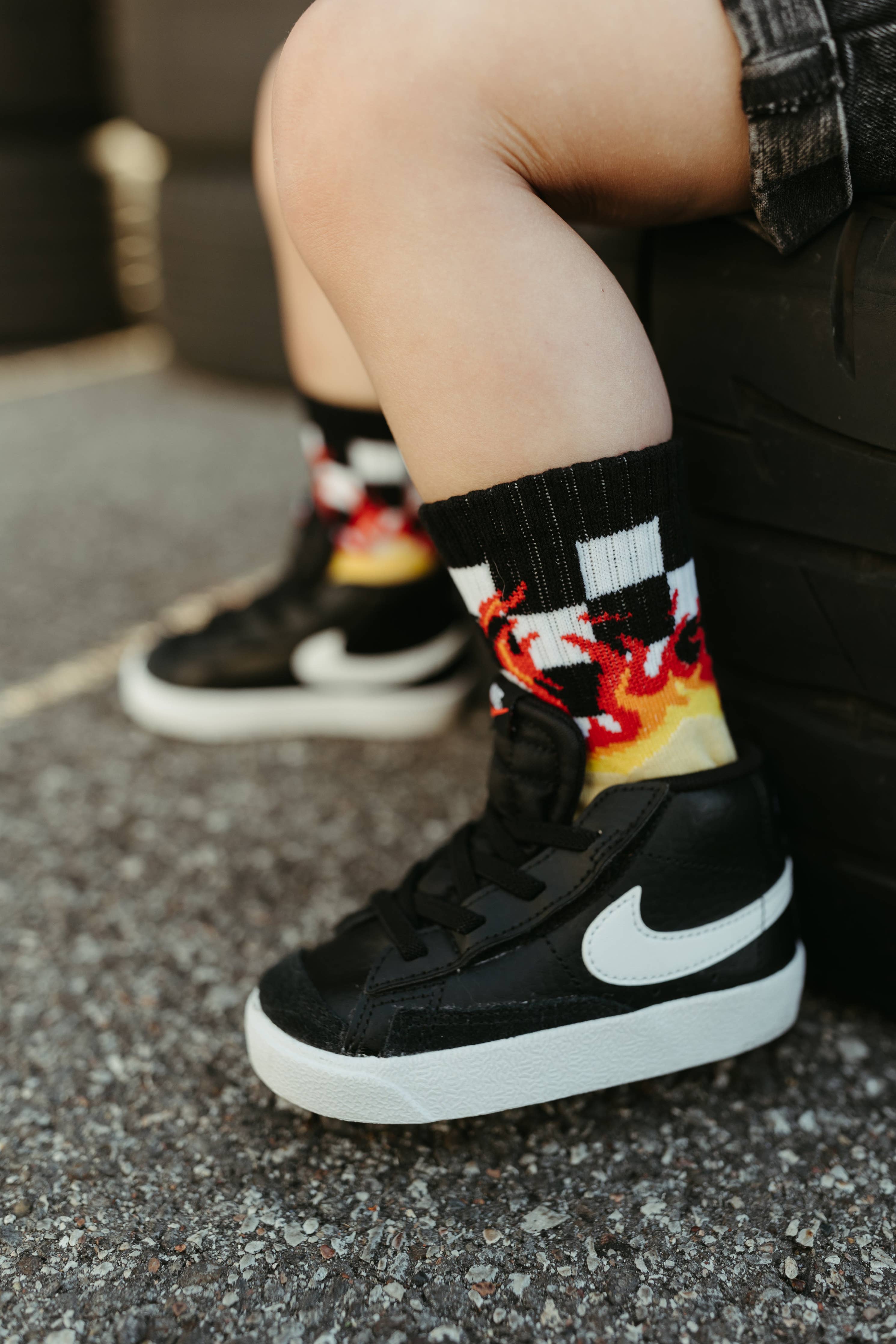 Kickin It Up Blaze Socks
