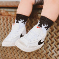 Kickin It Up White Flame Socks