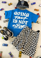 Little Trouble Classic Checkered Cargo Shorts
