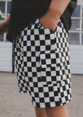 Little Trouble Everyday Classic Checker Cargo Shorts