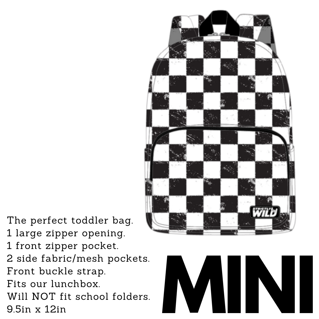 Strictly Wild Classic Checker Backpacks