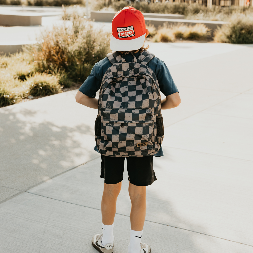 Grunge Grid Backpacks