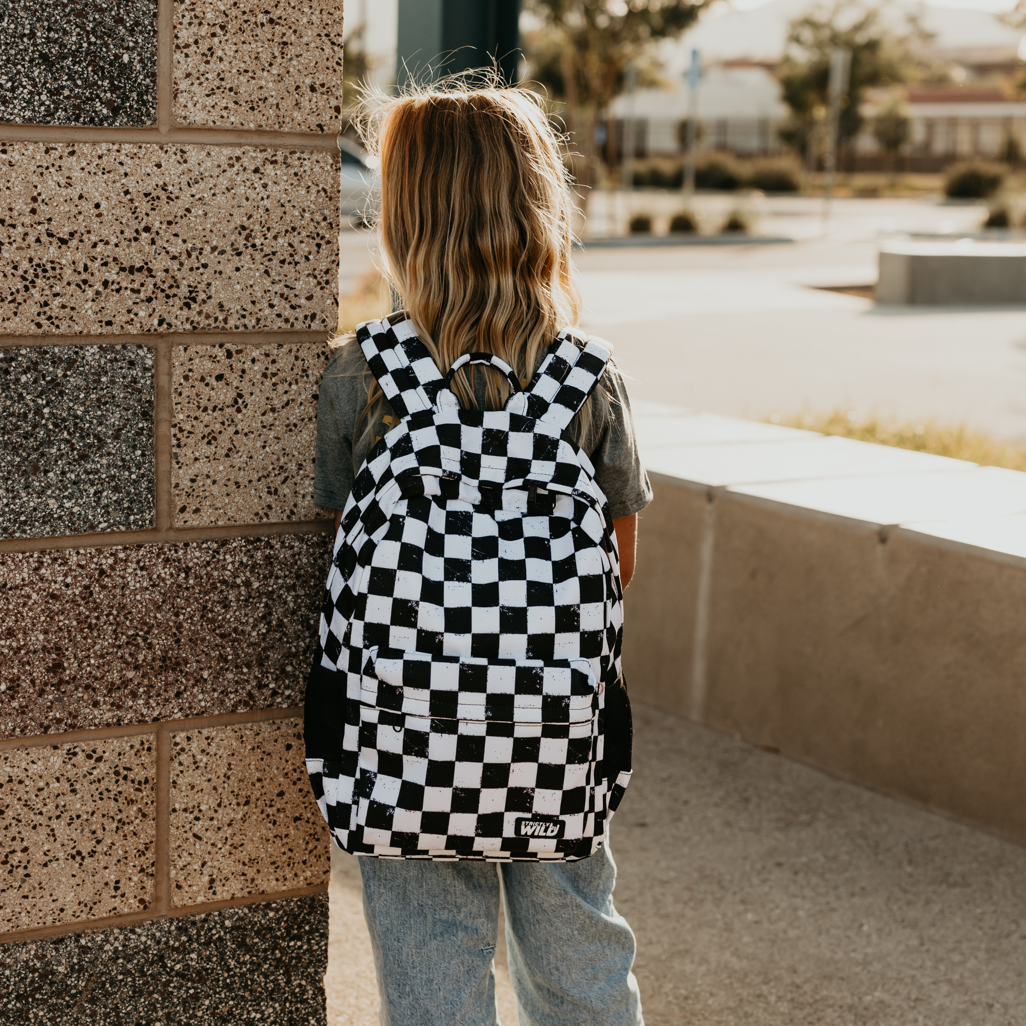 Strictly Wild Classic Checker Backpacks