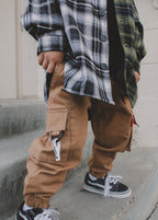 Little Trouble Khaki Cargos