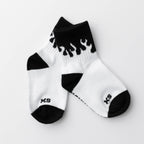 Kickin It Up White Flame Socks