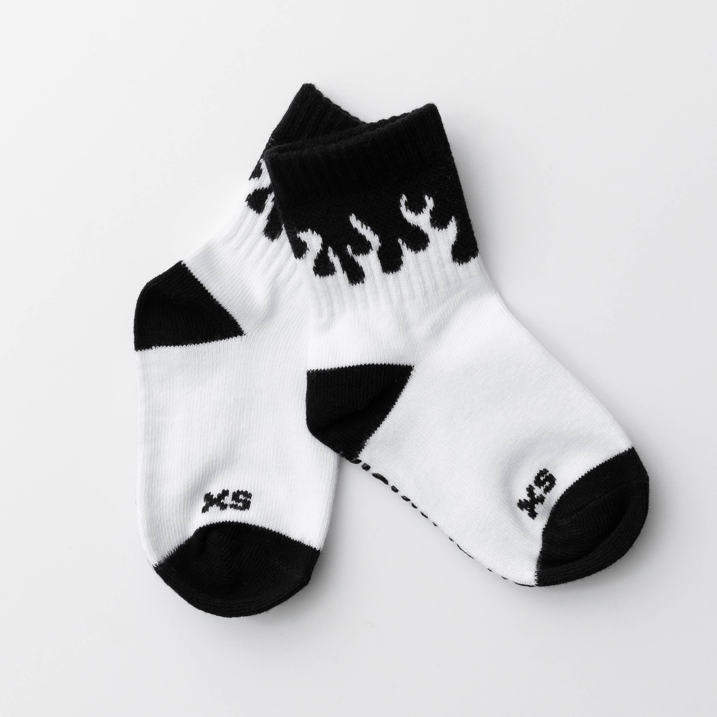 Kickin It Up White Flame Socks