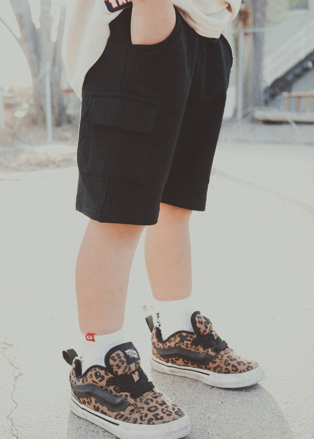 Little Trouble Everyday Black Cargo Shorts