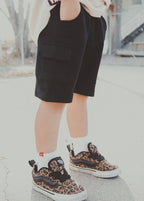 Little Trouble Everyday Black Cargo Shorts