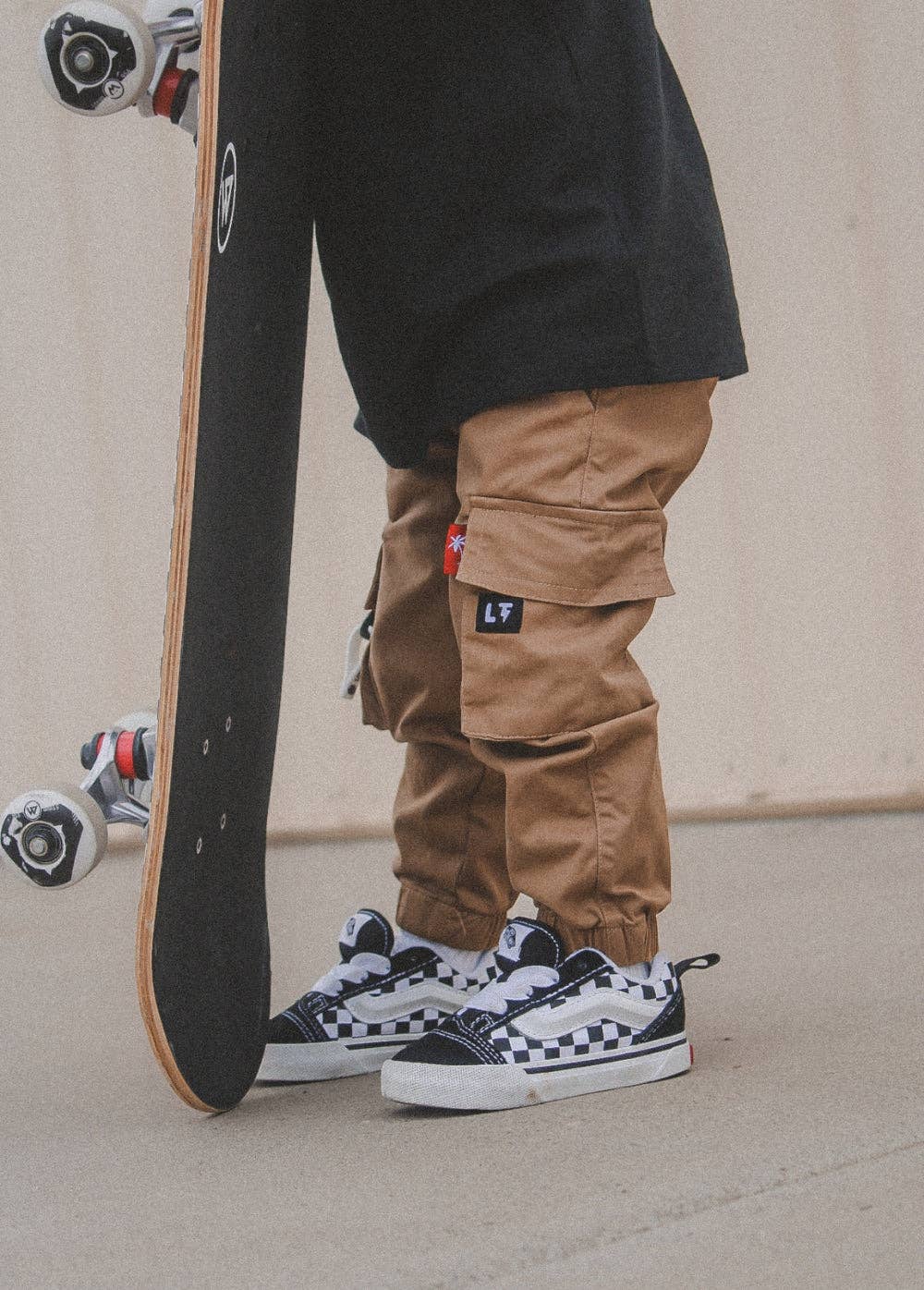 Little Trouble Khaki Cargos