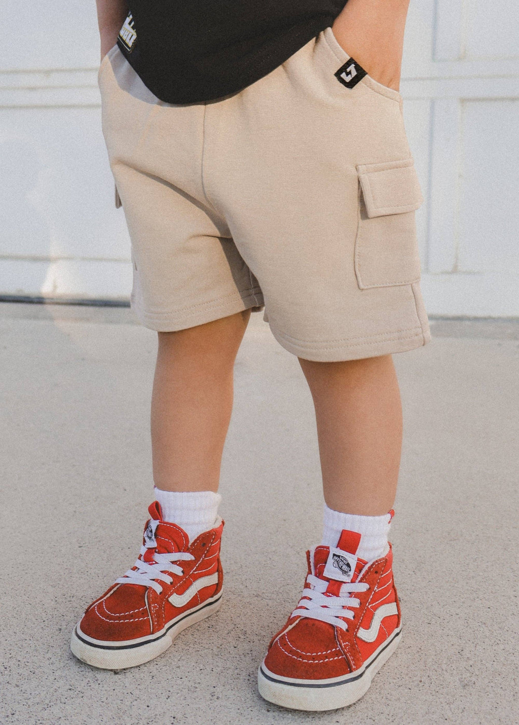 Little Trouble Everyday Beige Cargo Shorts