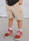 Little Trouble Everyday Beige Cargo Shorts