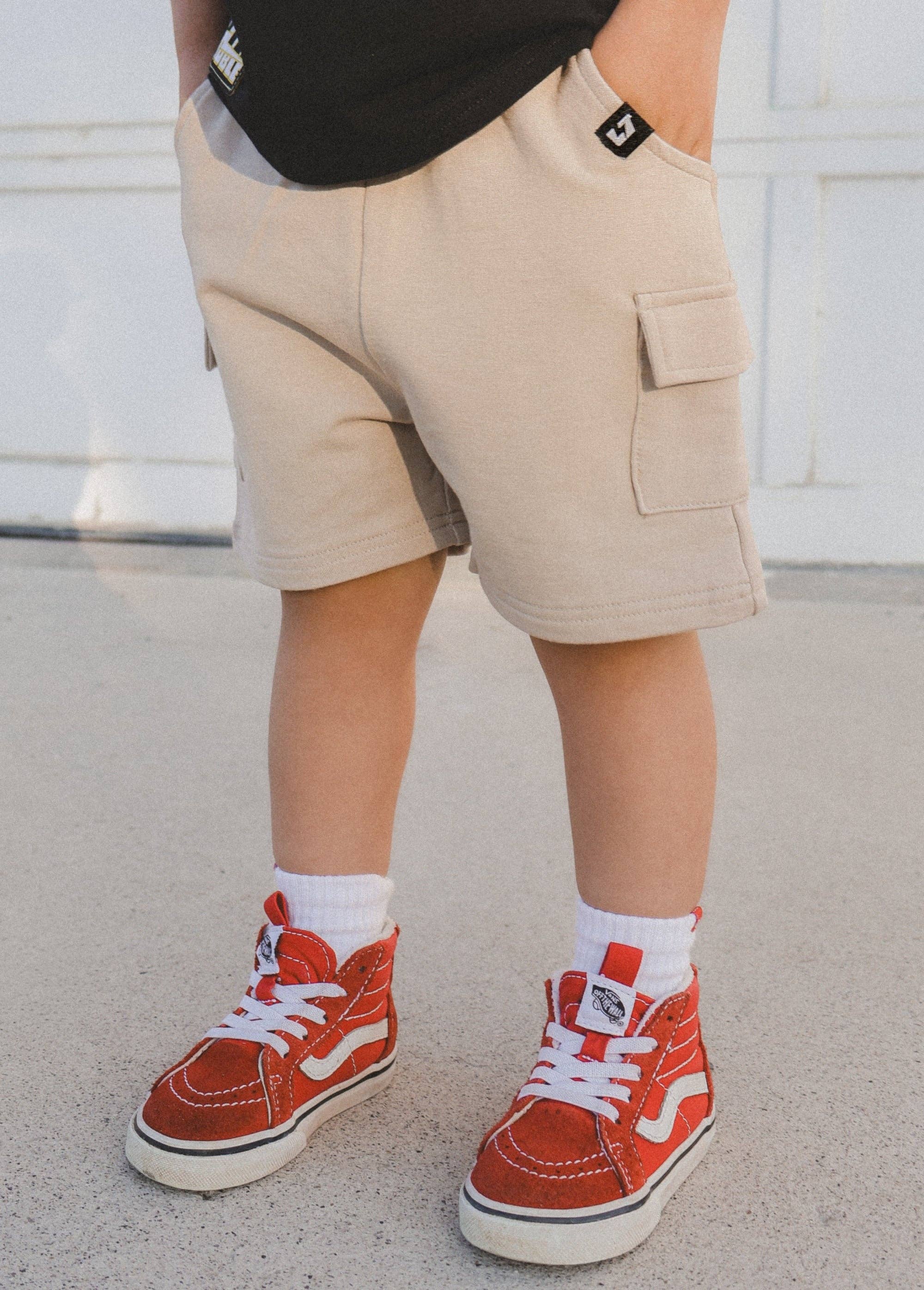 Little Trouble Everyday Beige Cargo Shorts