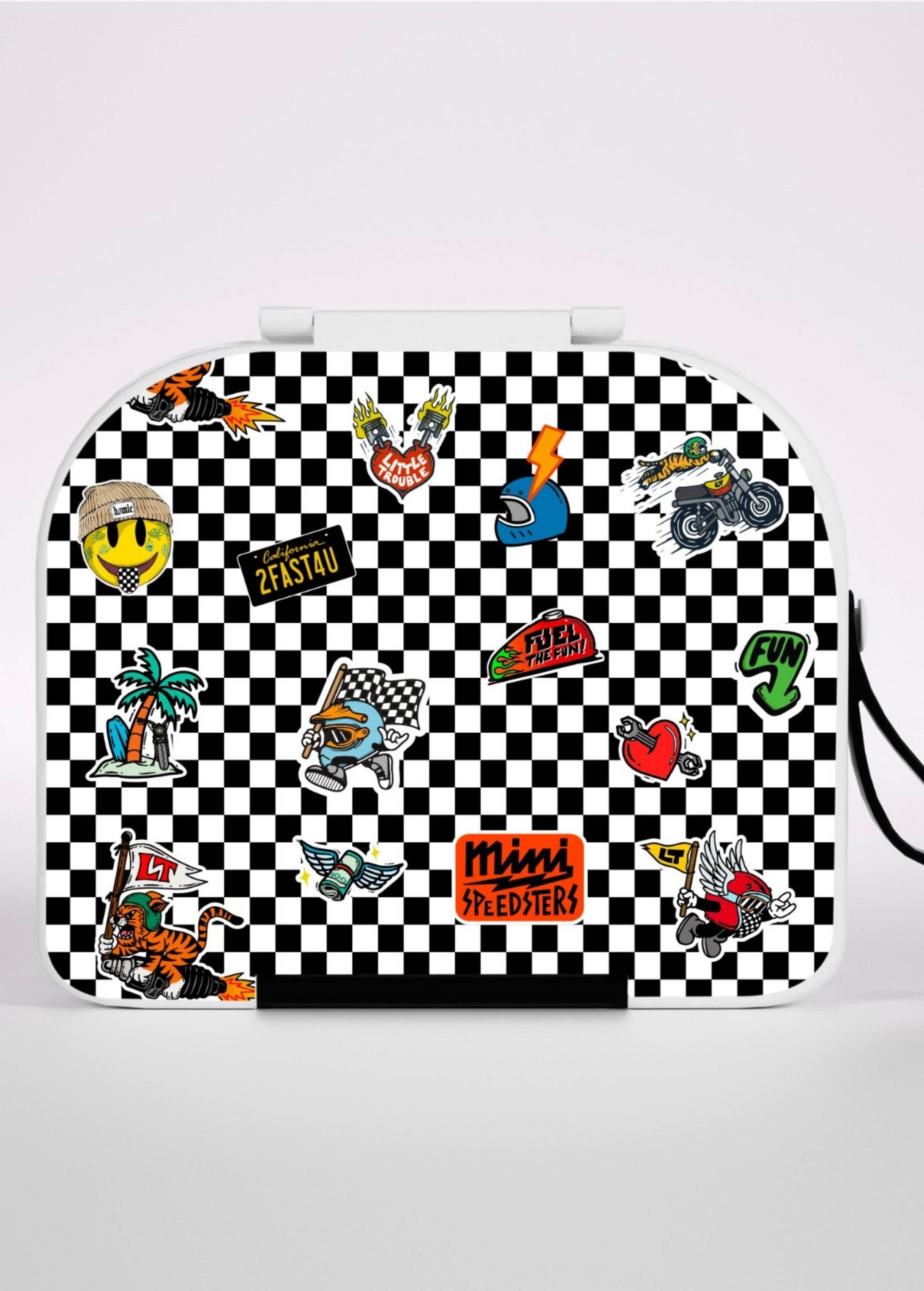Little Trouble Kid's Checkered Bento Lunch Box