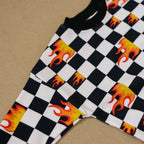 Lucky Panda Kids Jogger Set | Checker Blaze