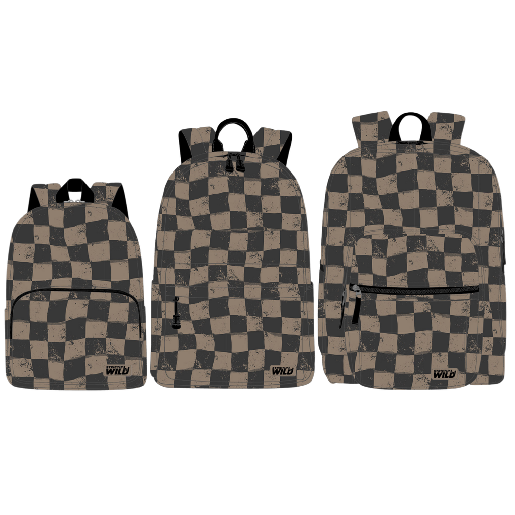 Grunge Grid Backpacks