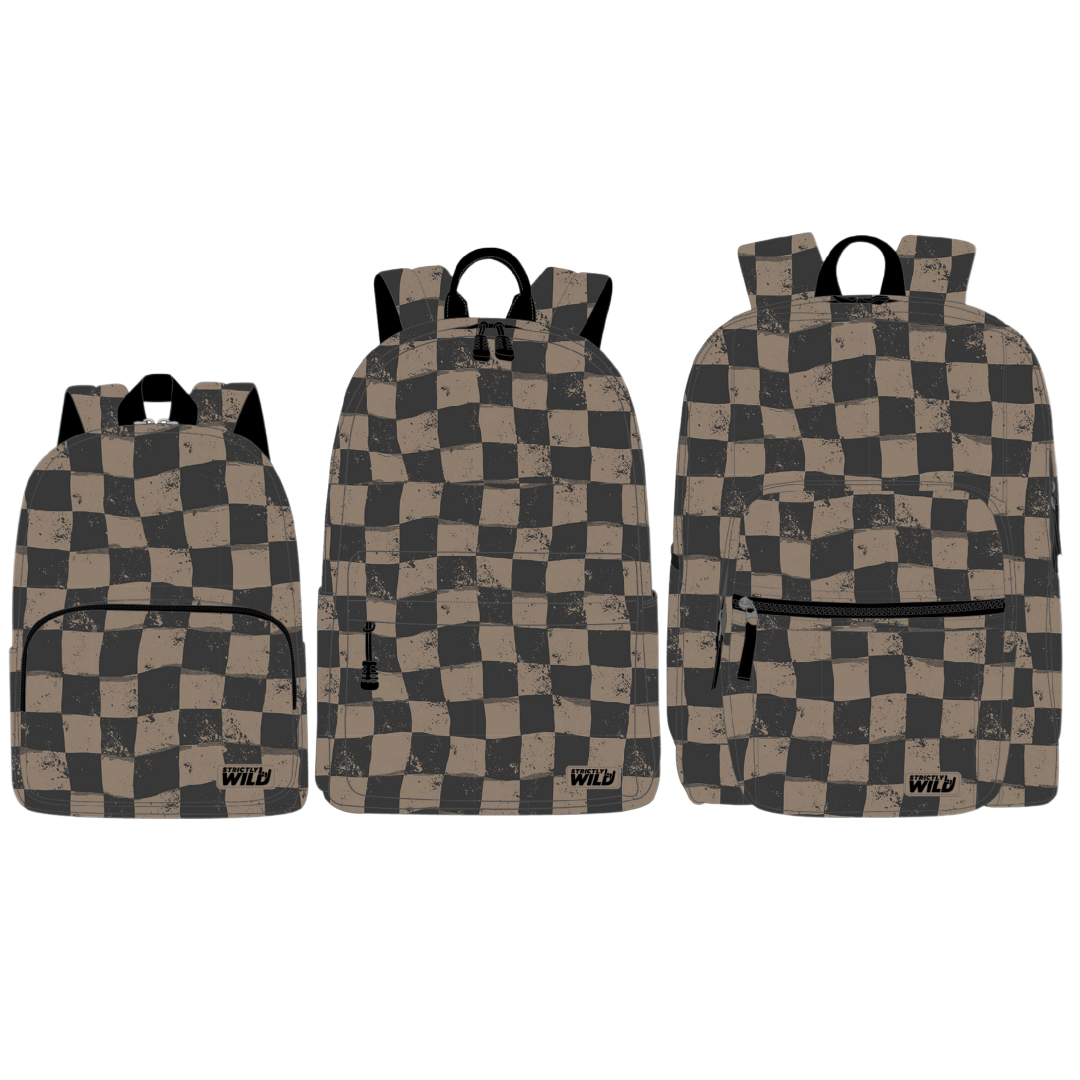 Grunge Grid Backpacks