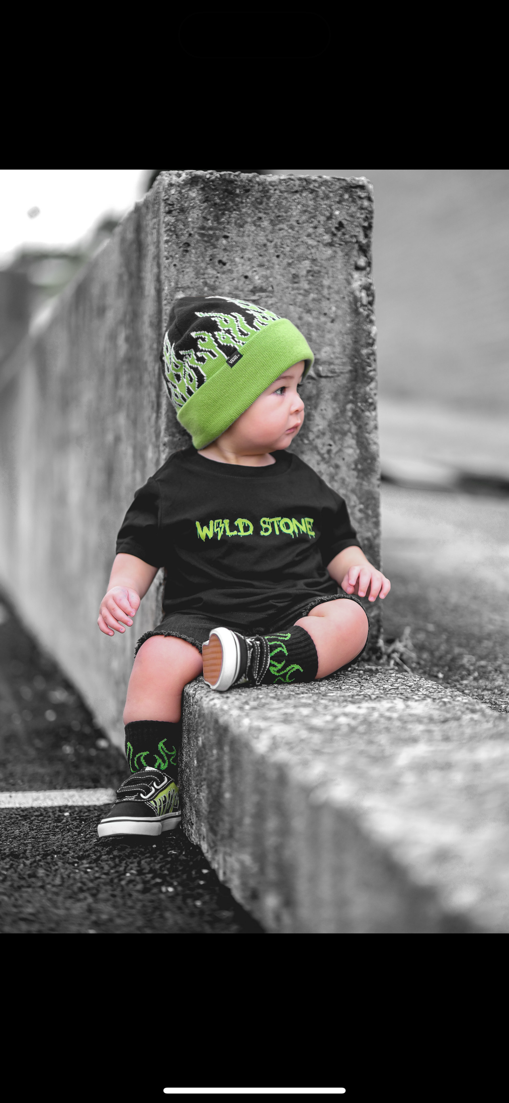 Kickin It Up Green Flame Socks