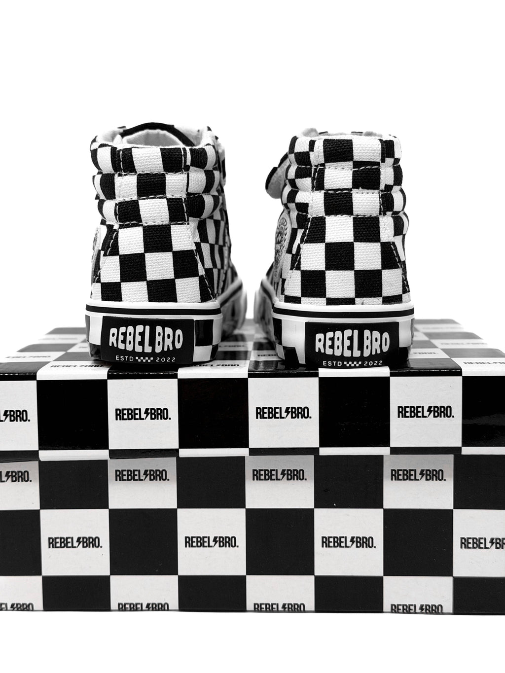 Rebel Bro SK8TR Hi-Top in Venice (Checkered)