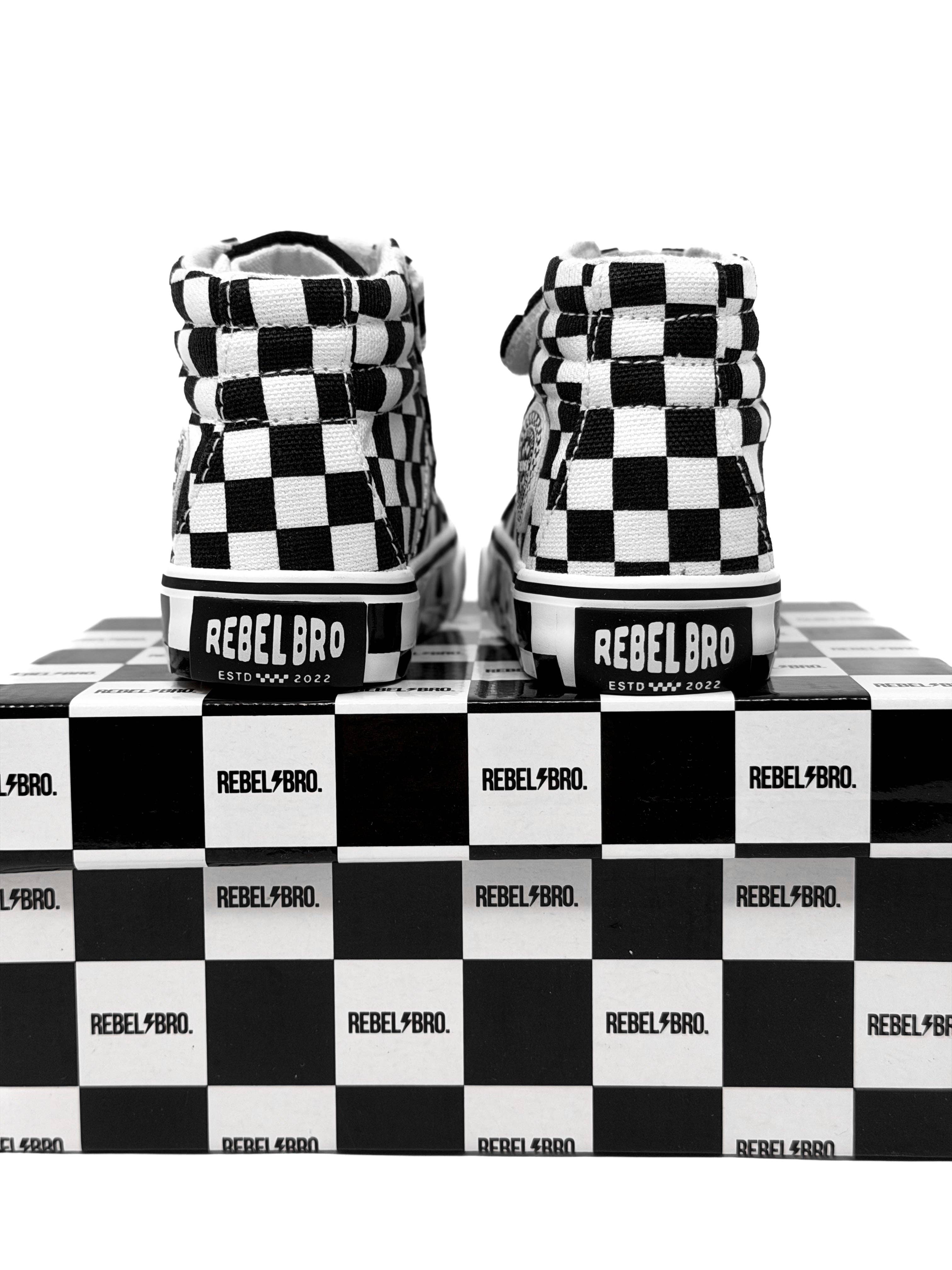 Rebel Bro SK8TR Hi-Top in Venice (Checkered)