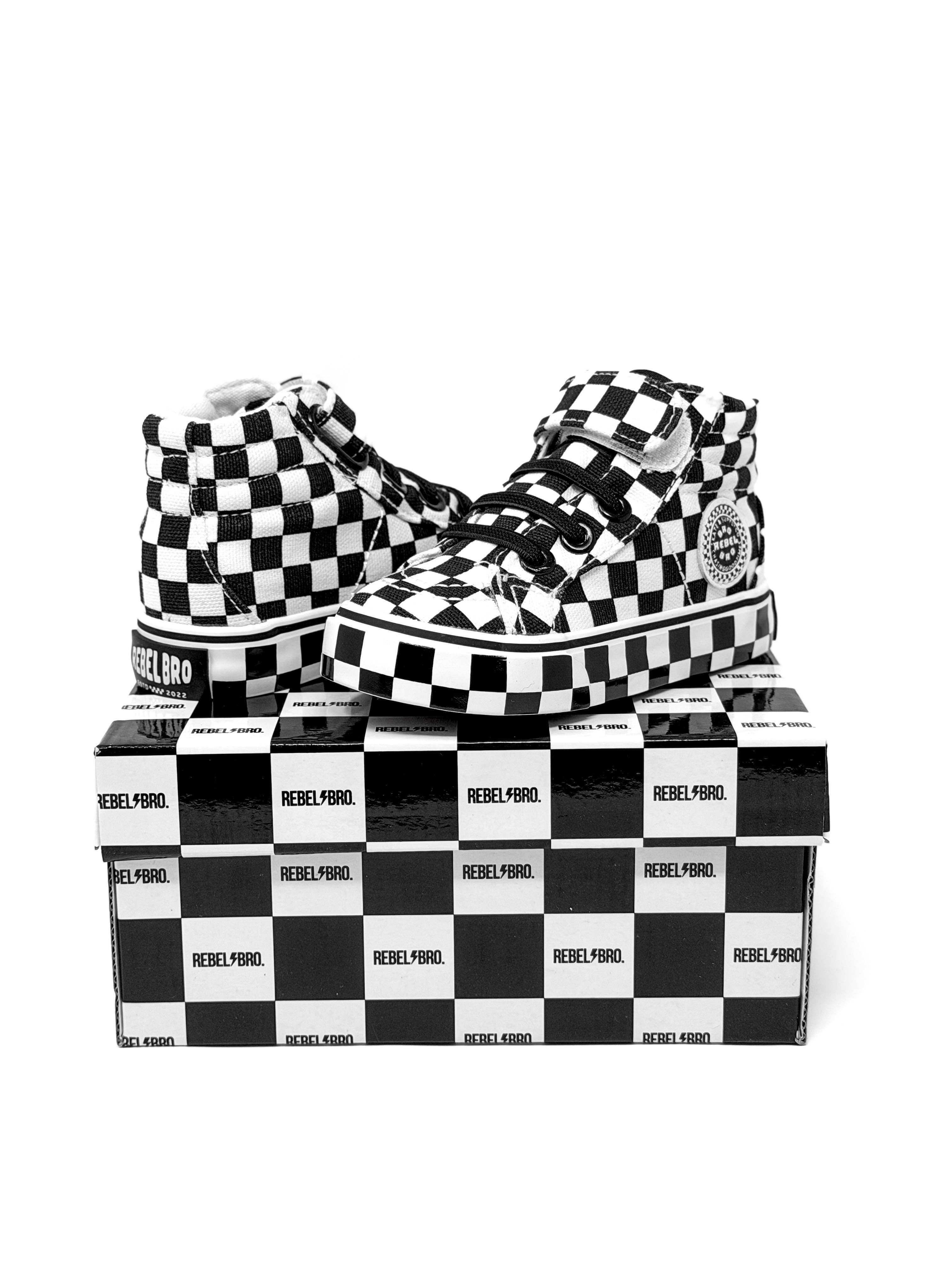 Rebel Bro SK8TR Hi-Top in Venice (Checkered)