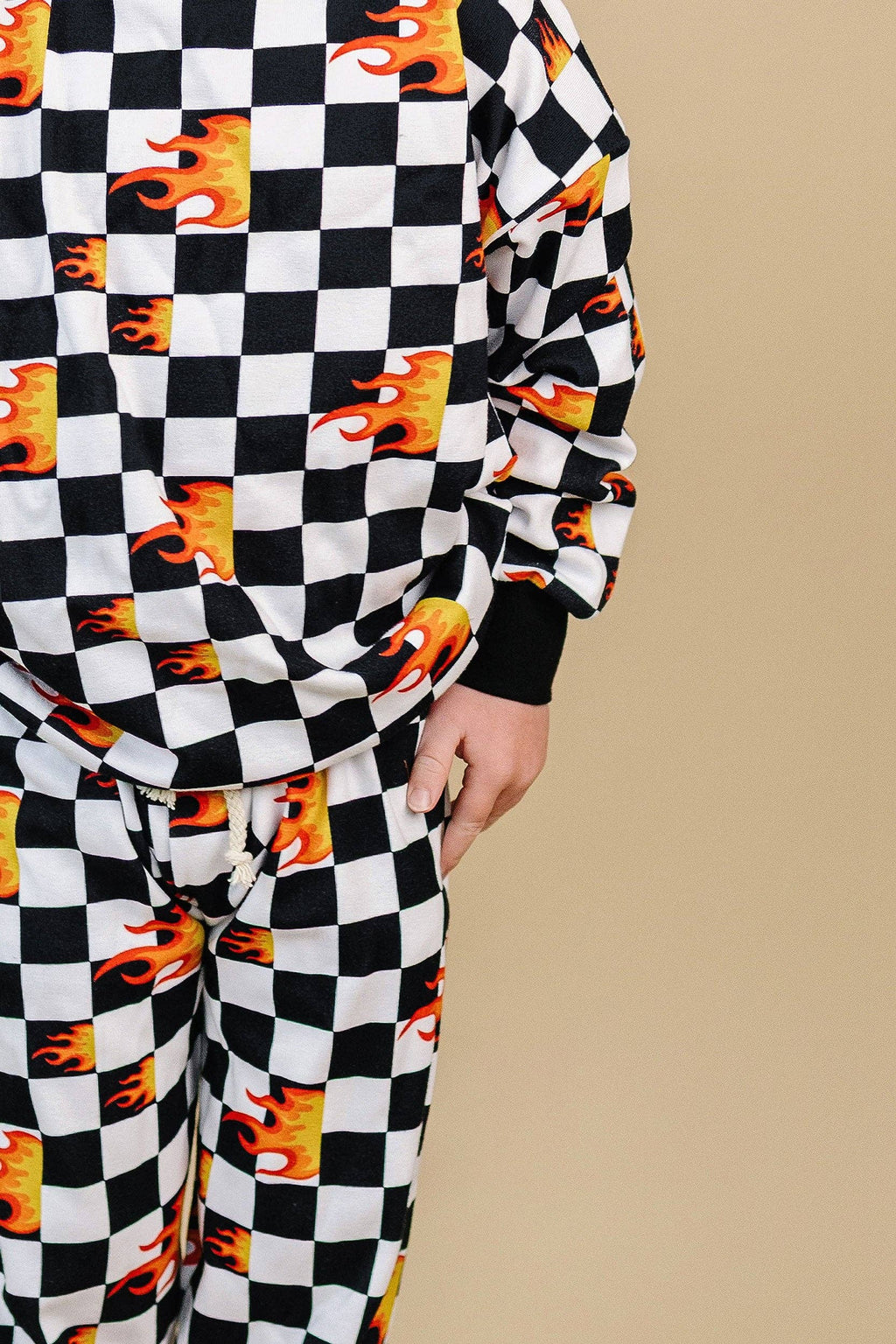 Lucky Panda Kids Jogger Set | Checker Blaze