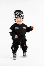 Kickin It Up Checker Flame Beanie