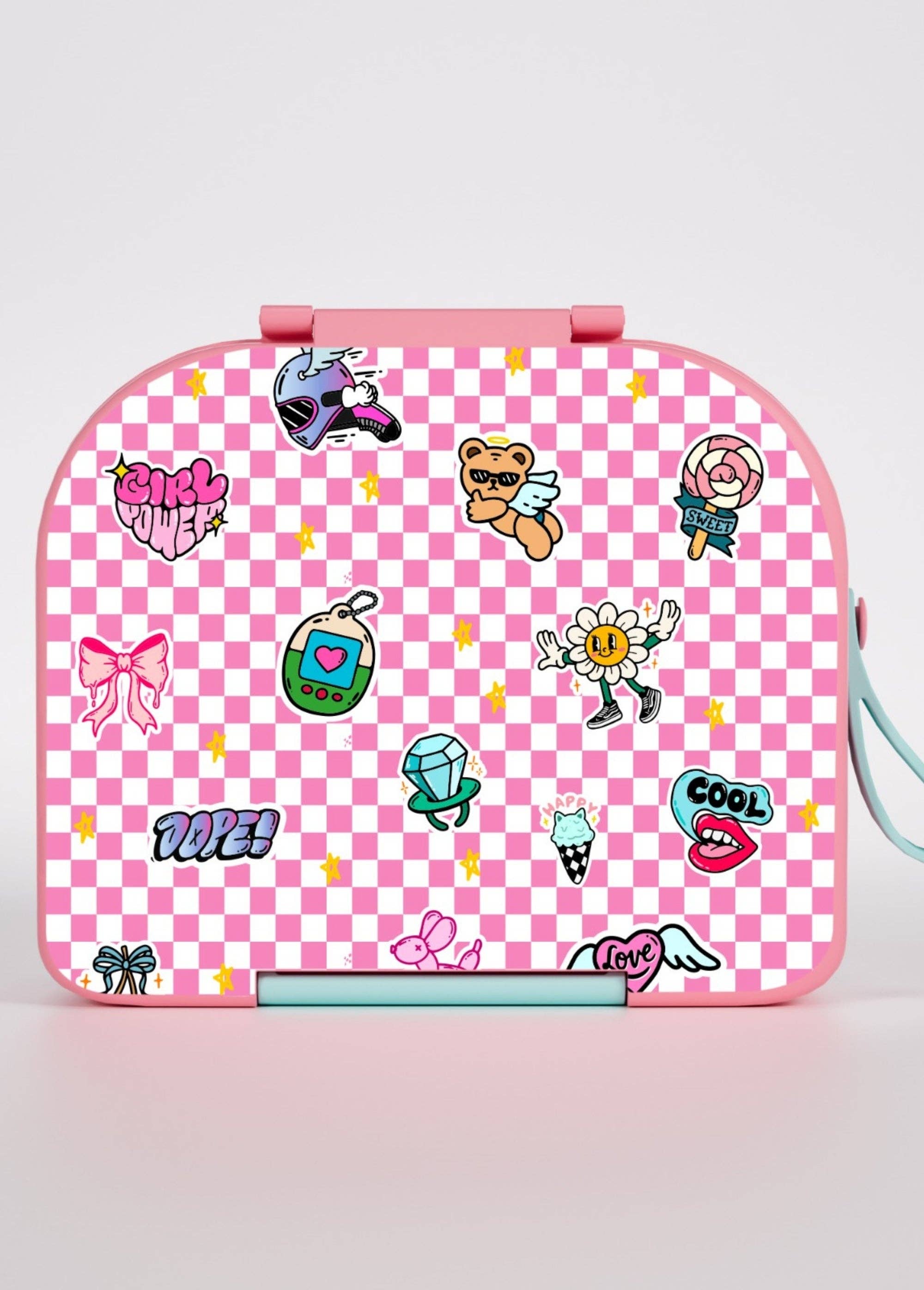 Little Trouble Kid's Checkered Bento Lunch Box