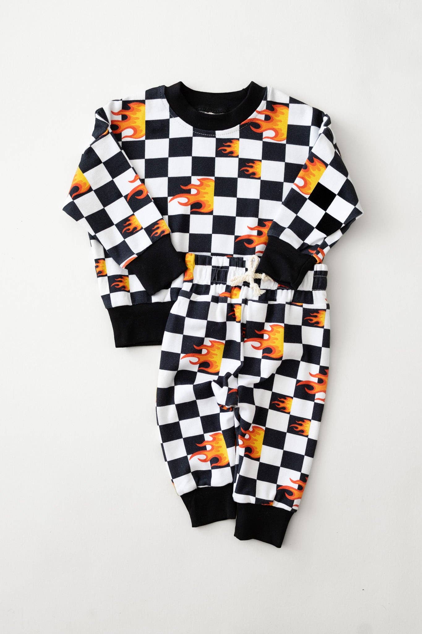 Lucky Panda Kids Jogger Set | Checker Blaze