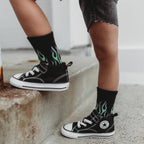 Kickin IT Up Graveyard Burnout Socks