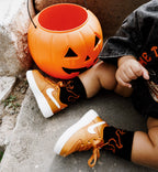 Kickin It Up Orange Flame Socks