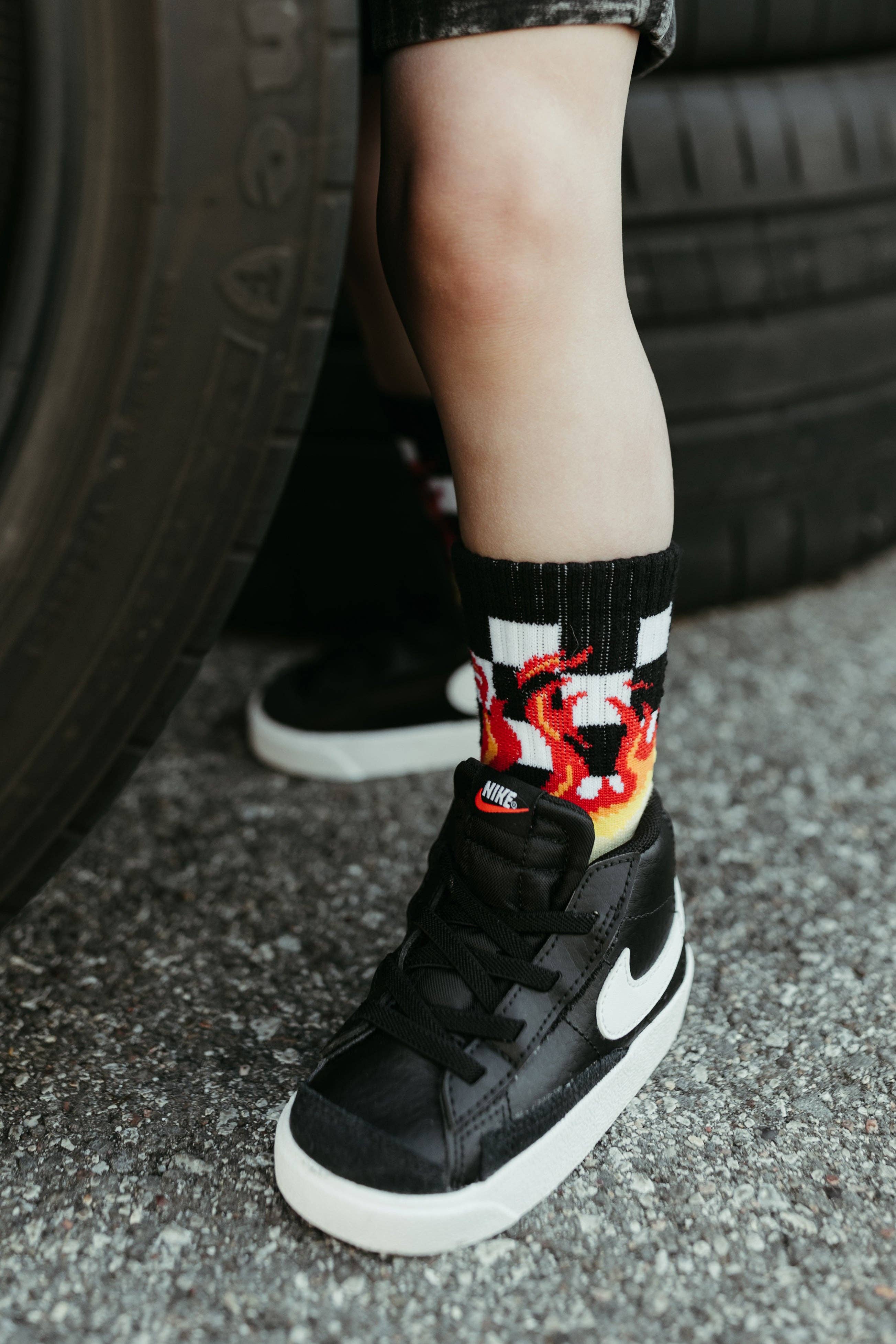 Kickin It Up Blaze Socks