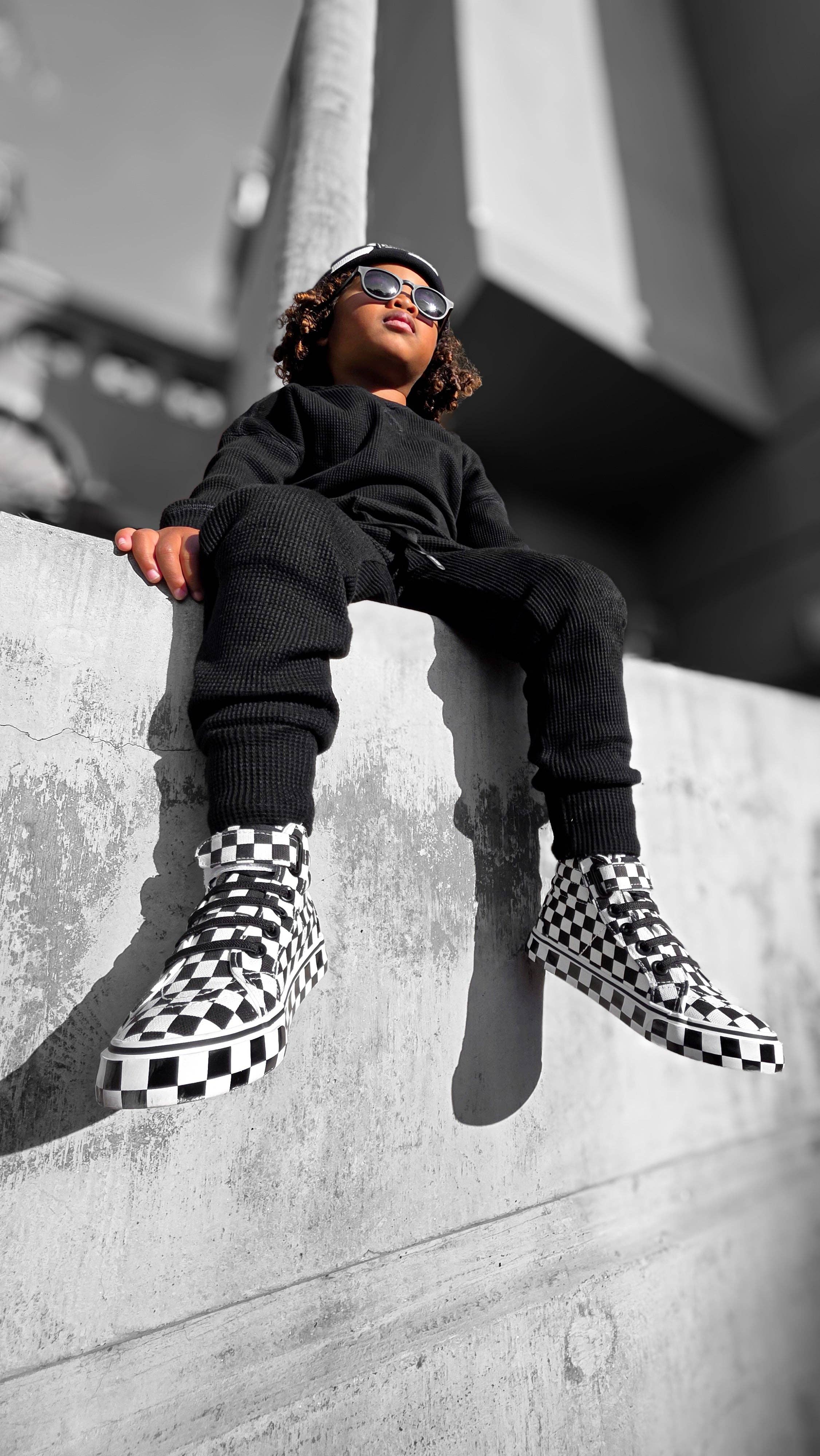 Rebel Bro SK8TR Hi-Top in Venice (Checkered)