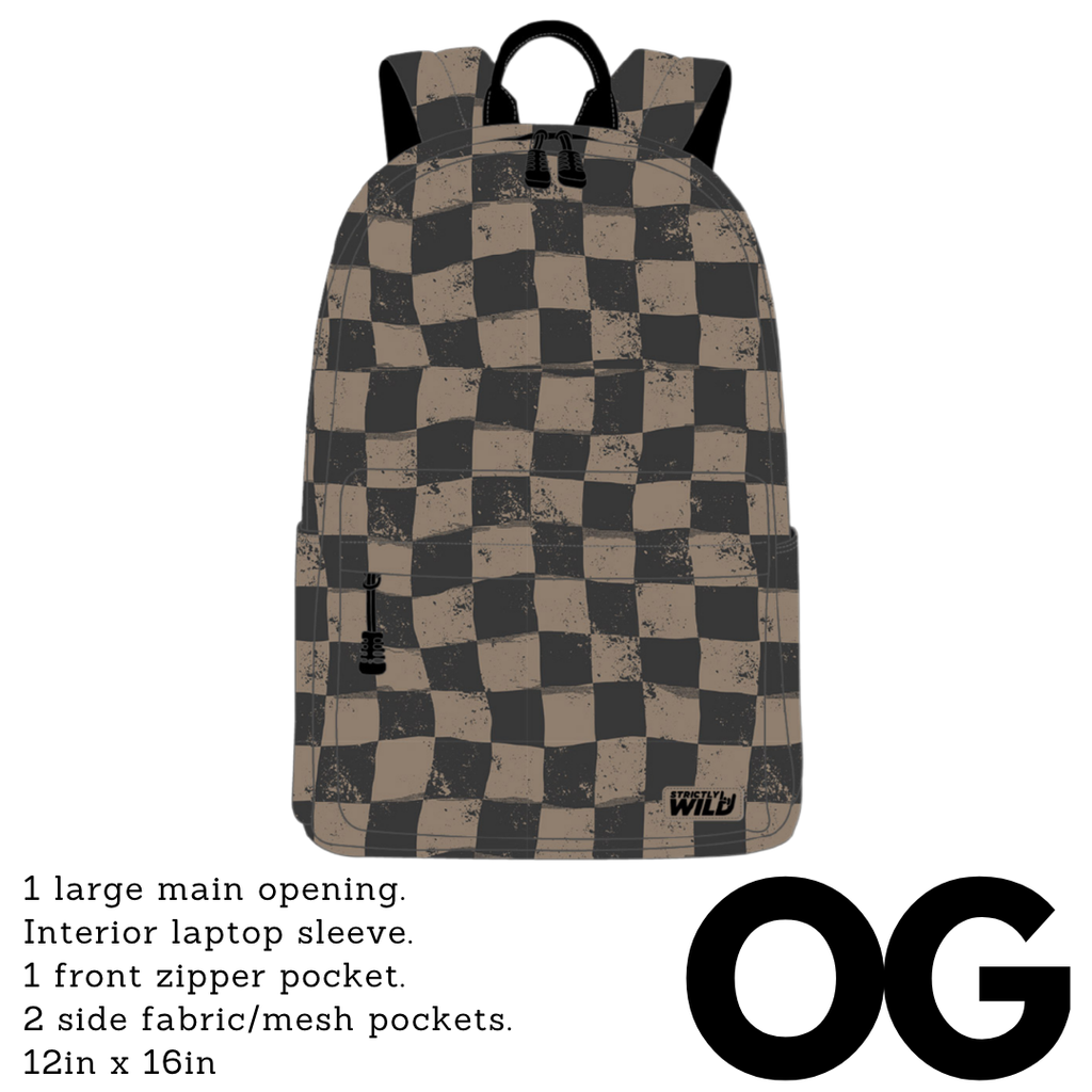 Grunge Grid Backpacks