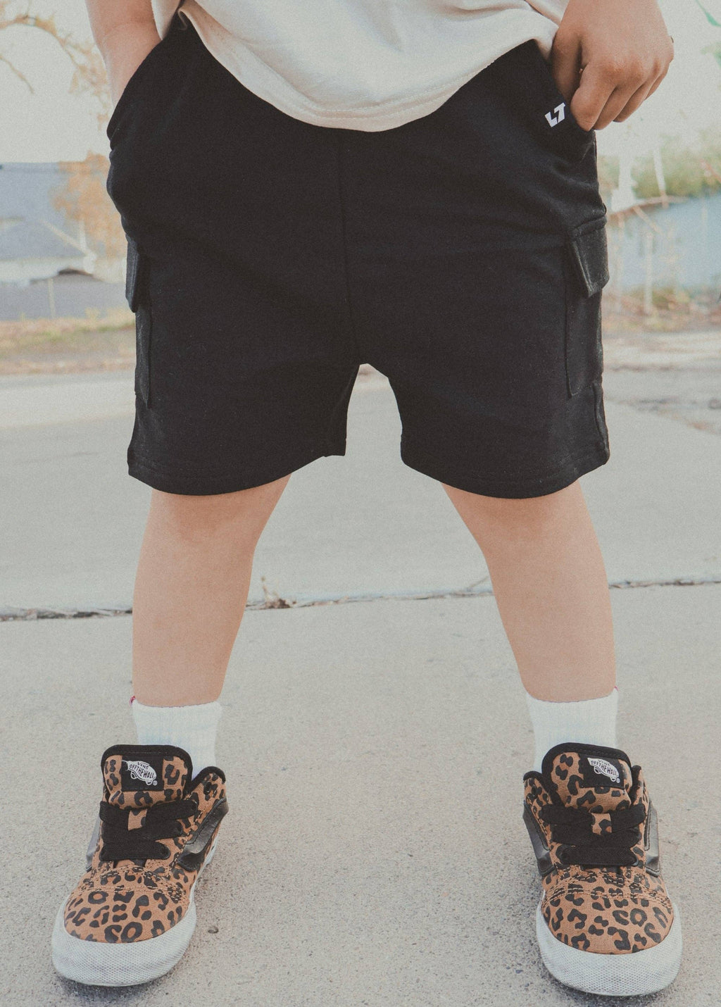 Little Trouble Everyday Black Cargo Shorts