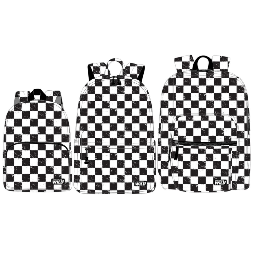 Strictly Wild Classic Checker Backpacks